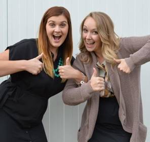 Katie and Taryn